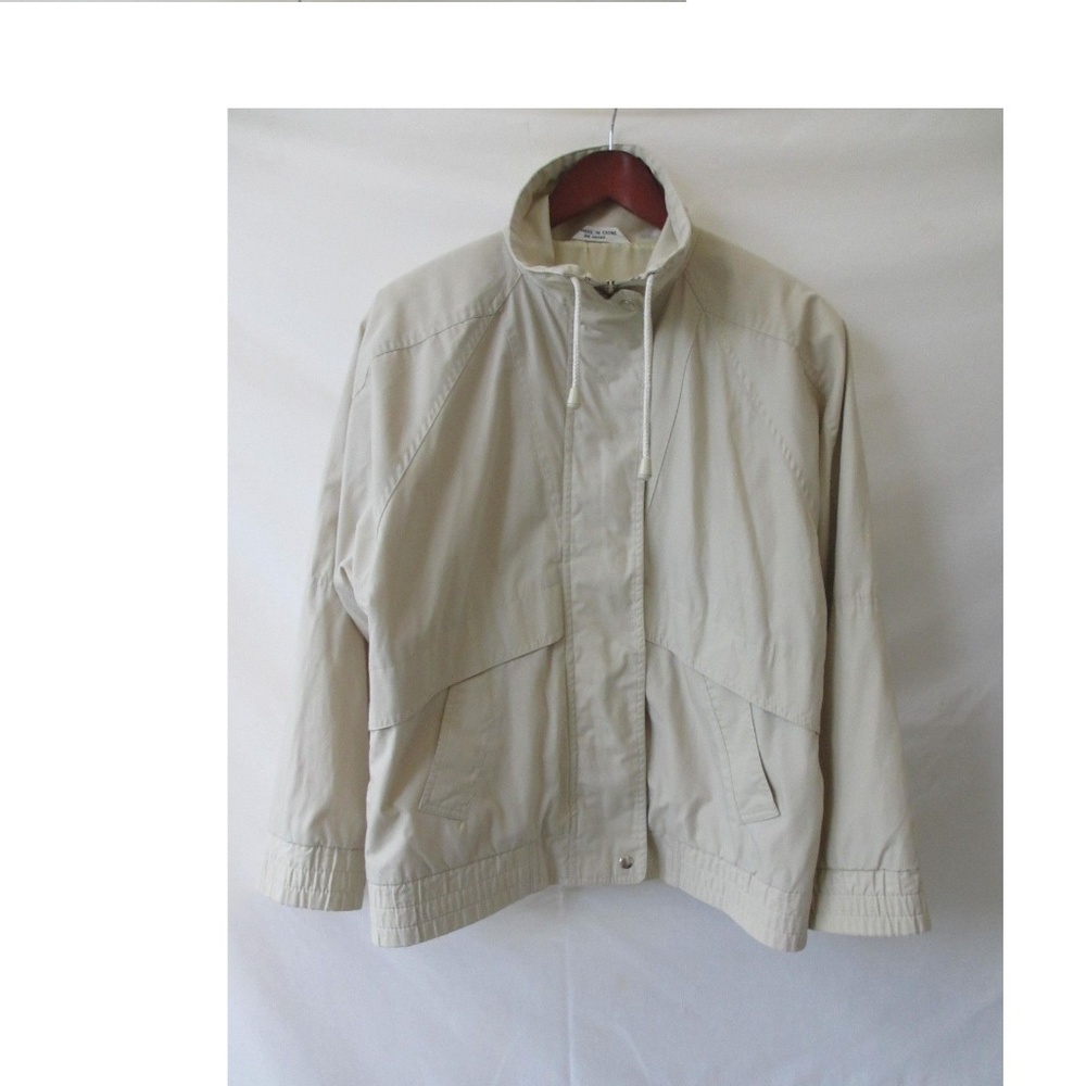 BRITISH MIST JACKET M MEDIUM WOMEN LIGHT BEIGE